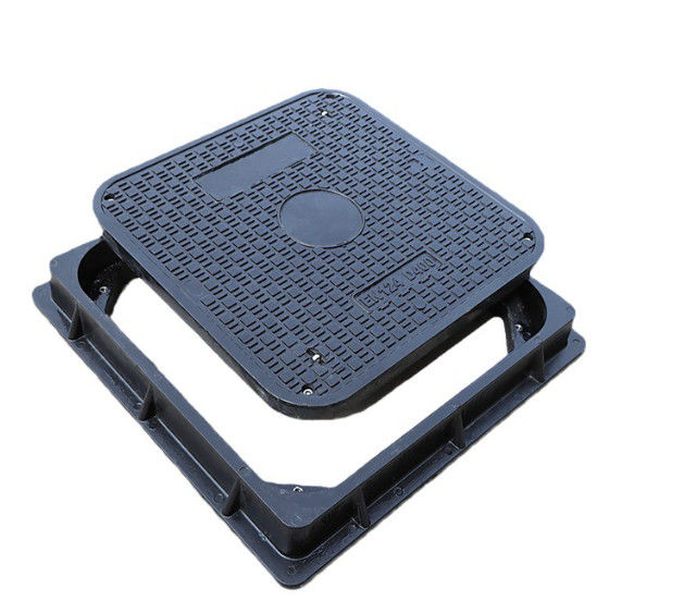 Kwadratowy kształt 25 mm pokrycie otworu szklany Standard Size Frp Chamber Cover, zewnętrzne pokrycia kanalizacji wody