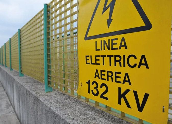 Ostrzeżenie Kraty elektryczne Ogrodzenia FRP Produkty bezpieczeństwa z włókna szklanego Wysoka trwałość
