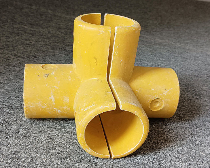 50 mm okrągła rurka włókna szklane FRP ręcznik pasujący łokieć Podstawa Tee Czterostronny złącze